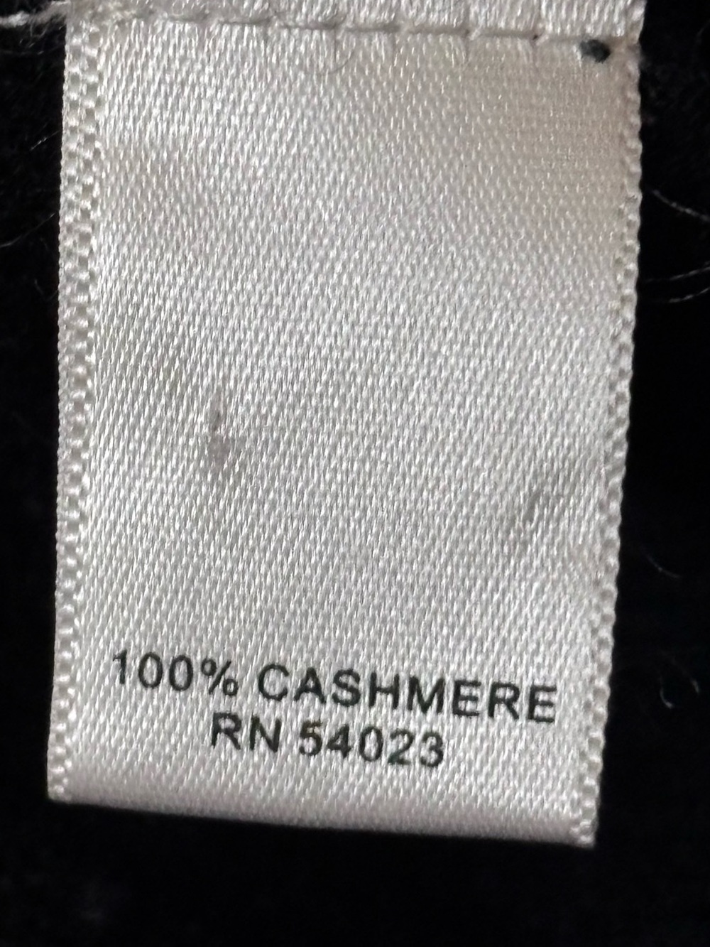 Banana Republic Black 100% Cashmere Full-Zip Sweater Sz XL - Picture 9 of 10